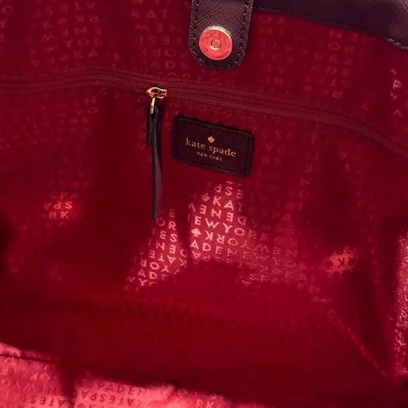 Kate Spade Bags | Xl plum Kate Spade Tote - Picture 9 of 12